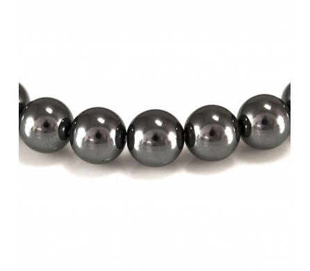 Bracelet perles hématite