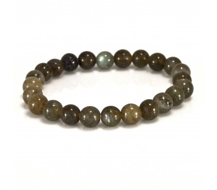 Bracelet perles labradorite