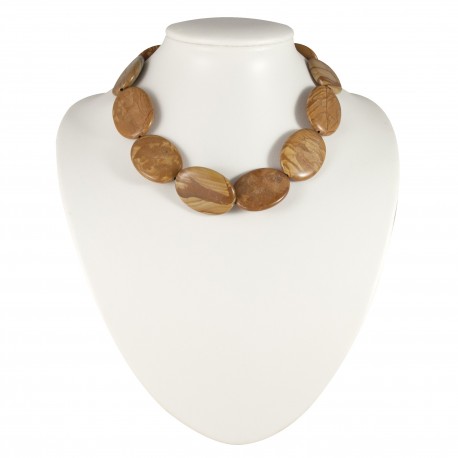 Collier jaspe paesine