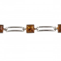 Bracelet ambre carré