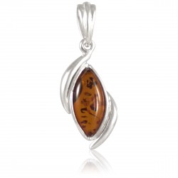 Pendentif marquise ambre