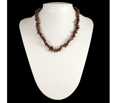 Collier baroque oeil de tigre