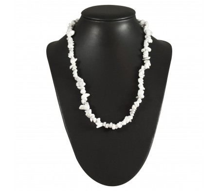 Collier baroque Howlite Blanche