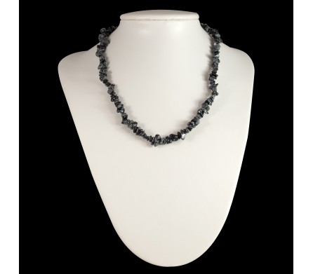 Collier baroque Obsidienne Mouchetée