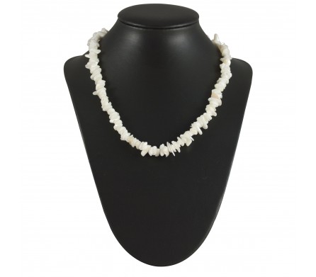 Collier baroque Nacre Blanche