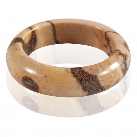 Bague pierre jaspe mookaite