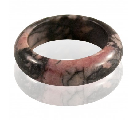 Bague pierre rhodonite