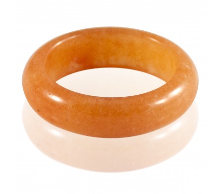 Bague pierre calcite orange 