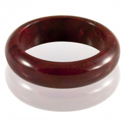 Bague pierre jaspe rouge foncé