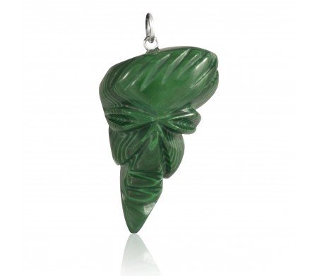 Pendentif Pierre, Malachite masque 4