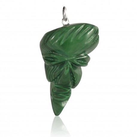 Pendentif Pierre, Malachite masque 4