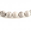 Bracelet Howlite, perles 8 mm