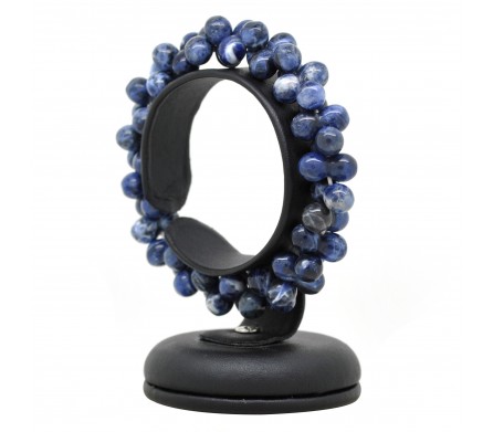 Perles de sodalite, Bracelet ADN Pierre