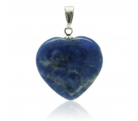 Pendentif Pierre, cœur de Sodalite