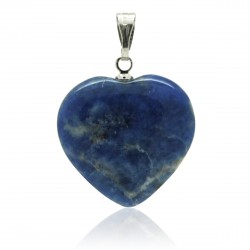 Pendentif Pierre, cœur de Sodalite