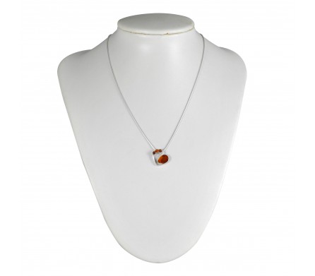 Argent et Ambre, collier Typhanie