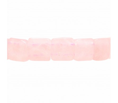 Bracelet de Pierre, carré de Quartz rose