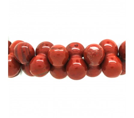 Bracelet ADN Pierre, perles de Jaspe rouge