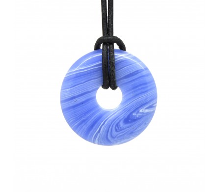 Donuts en Pierre, Agate blue lace 30 mm