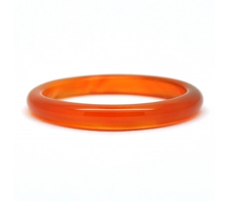 Bague Pierre fine, Agate orange 