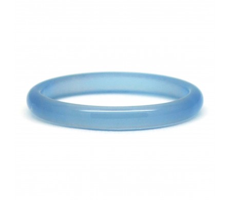 Bague Pierre fine, Agate bleue