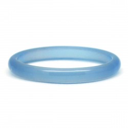 Bague Pierre fine, Agate bleue