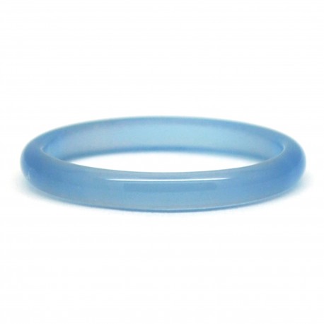 Bague Pierre fine, Agate bleue