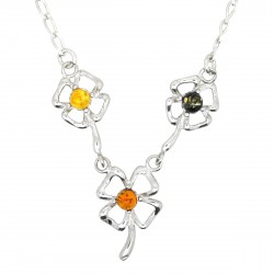 Collier en Ambre et Argent, Tea