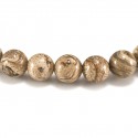 Bracelet Jaspe paysage, perles 8 mm