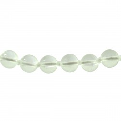 Collier Pierre, perles 8 mm, Cristal de roche