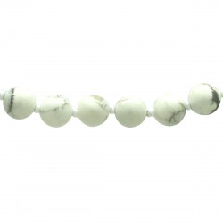 Collier Pierre, perles 8 mm, Howlite