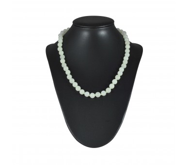 Collier Pierre, perles 8 mm, Serpentine