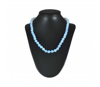 Collier Pierre, perles 8 mm, Opalite