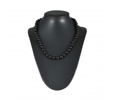 Collier Pierre, perles 8 mm, Onyx