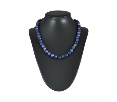 Collier Pierre, perles 8 mm, Sodalite