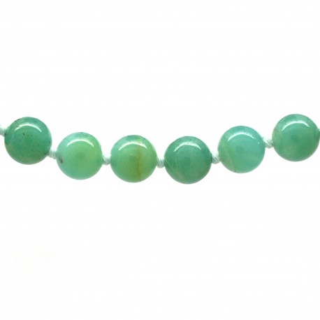 Collier Pierre, perles 8 mm, Amazonite