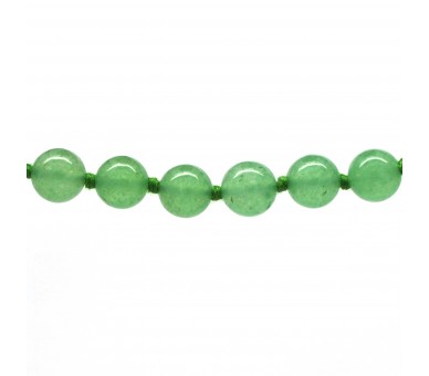 Collier Pierre, perles 8 mm, Aventurine verte