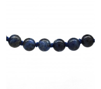 Collier Pierre, perles 8 mm, Sodalite