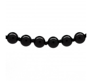 Collier Pierre, perles 8 mm, Onyx