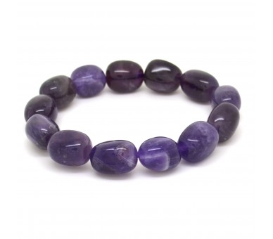 Bracelet Pierre roulée Amethyste