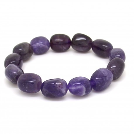 Bracelet Pierre roulée Amethyste