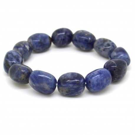 Bracelet Pierre roulée Sodalite