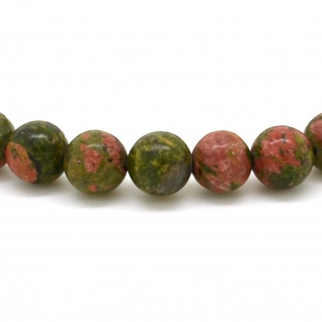 Bracelet Pierre, perles d'Unakite