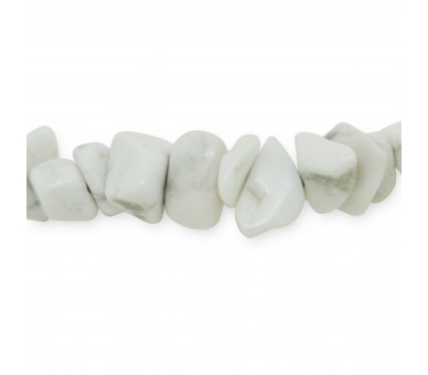 Bracelet Pierre baroque Howlite blanche