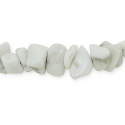 Bracelet Pierre baroque Howlite blanche