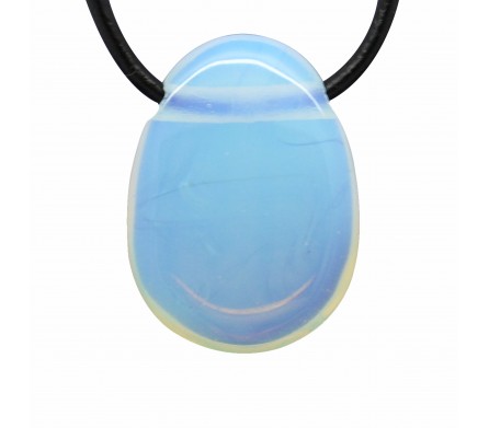 Pendentif Pierre roulée Opalite