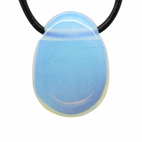 Pendentif Pierre roulée Opalite