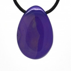 Pendentif Pierre roulée Agate violette