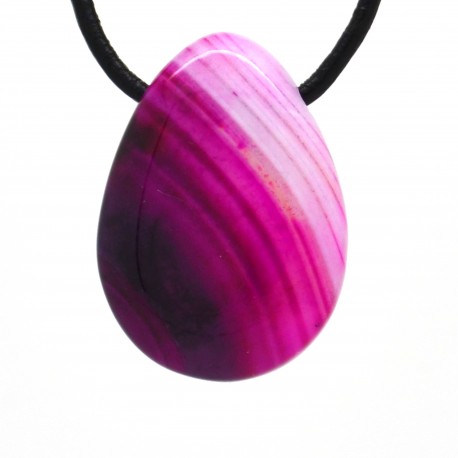 Pendentif Pierre roulée Agate rose