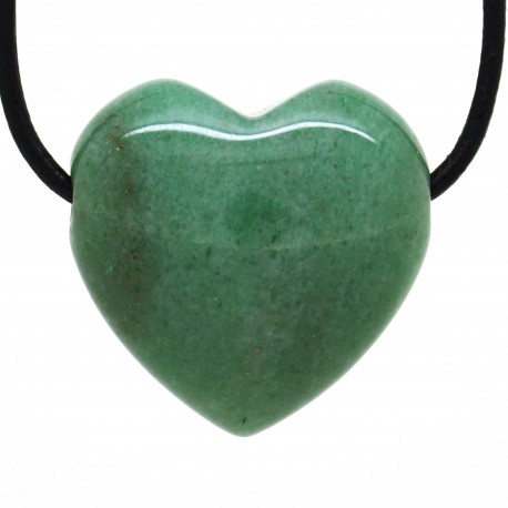 Aventurine verte, Pendentif Coeur Pierre 